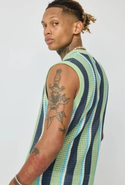 T-shirt débardeur à rayures