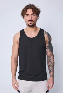T-shirt débardeur côtelé slim qui épouse la silouette et met le coprs en valeur