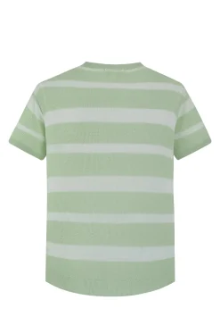 T-shirt en maille rayé manches courtes