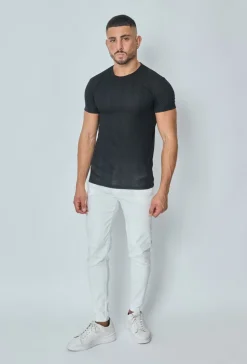 T-shirt léger à manches retroussés