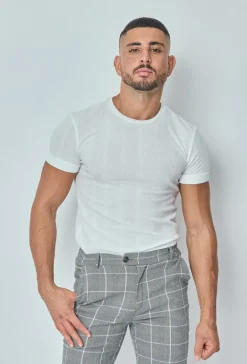T-shirt léger à manches retroussés