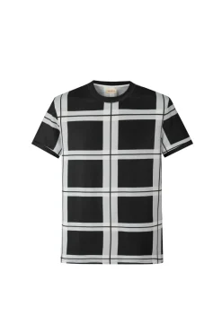 T-shirt maille à carreaux