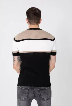 T-shirt maille tricolore