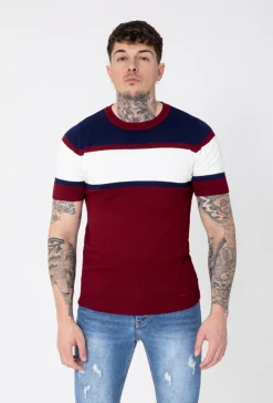 T-shirt maille tricolore