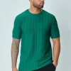 T-shirt manches courtes uni texturé