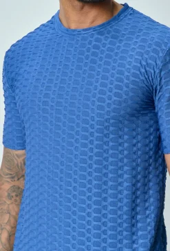 T-shirt manches courtes uni texturé
