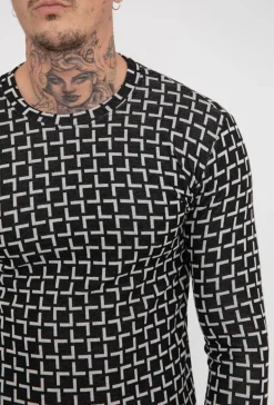 T-shirt manches longues graphique