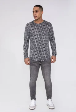 T-shirt manches longues oversize