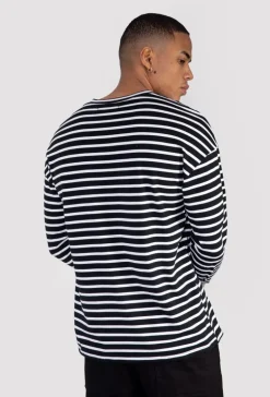 T-shirt marinière à manches longues