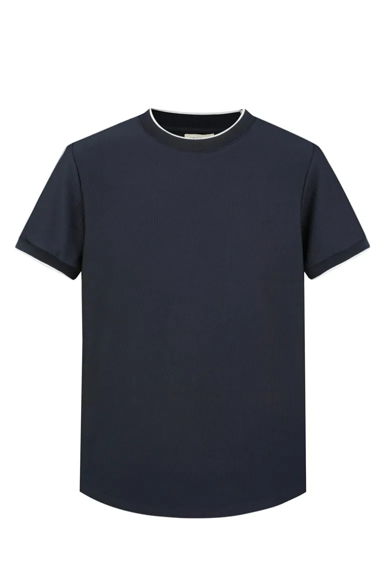 T-shirt minimaliste texturé