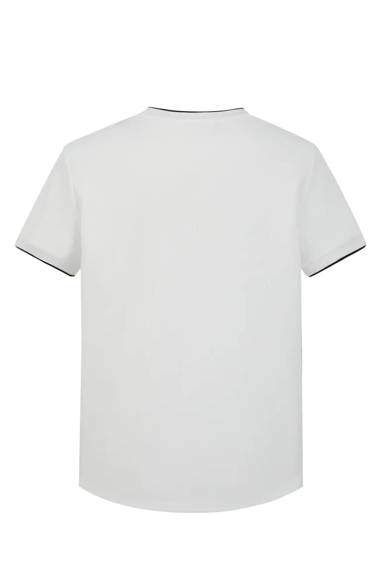 T-shirt minimaliste texturé