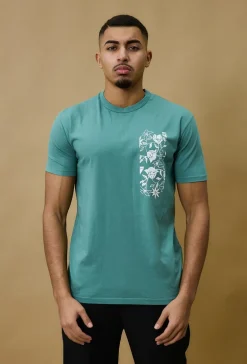 T-shirt oversize à imprimé fleuri