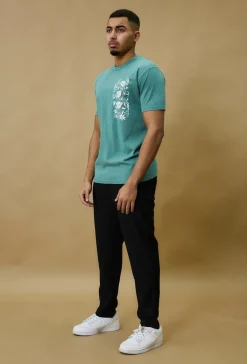 T-shirt oversize à imprimé fleuri