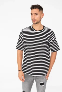 T-shirt oversize à rayure