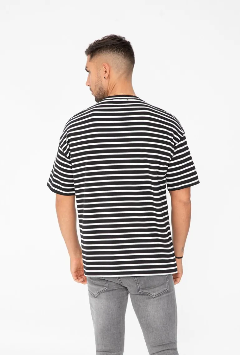 T-shirt oversize à rayure