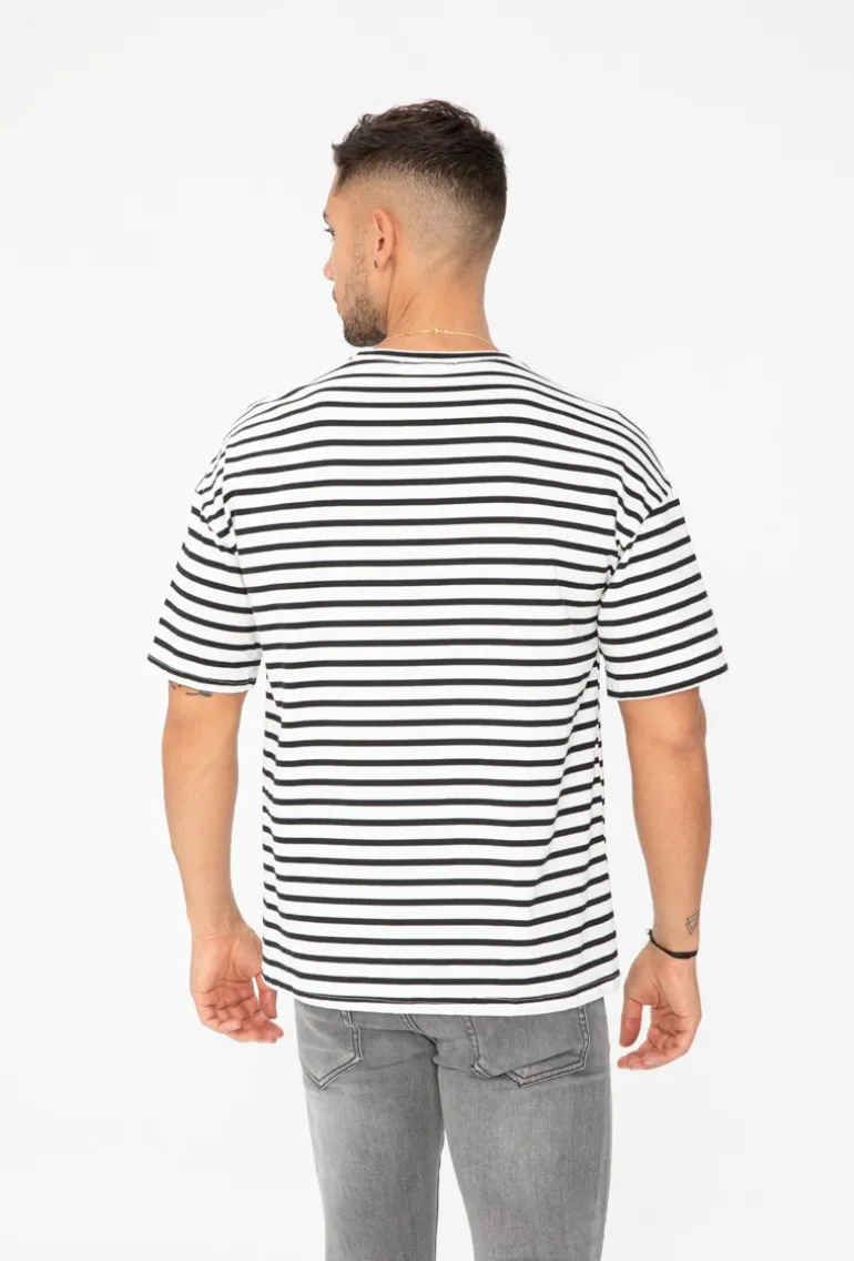 T-shirt oversize à rayure