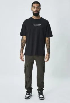 T-shirt oversize imprimé all or nothing
