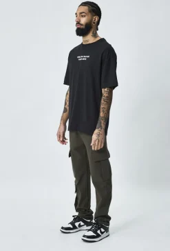 T-shirt oversize imprimé all or nothing
