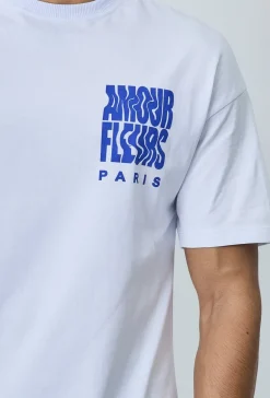T-shirt oversize imprimé amour