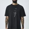 T-shirt oversize imprimé rock n roll