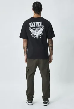 T-shirt oversize imprimé rock n roll