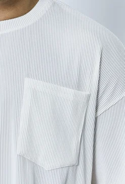 T-shirt oversize plissé