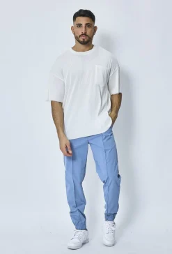 T-shirt oversize plissé