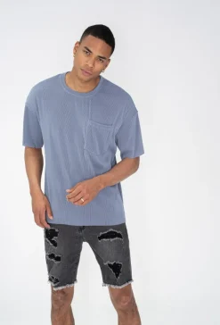 T-shirt oversize plissé