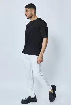 T-shirt oversize plissé