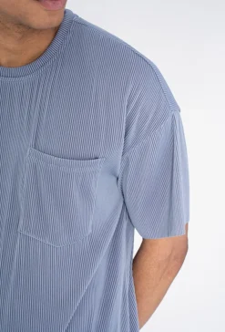 T-shirt oversize plissé