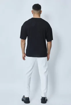 T-shirt oversize plissé