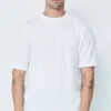 T-shirt plissé uni