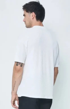 T-shirt plissé uni