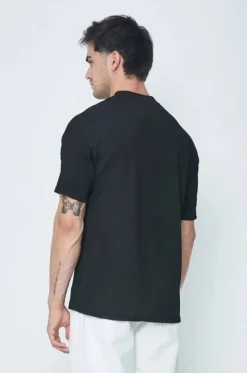 T-shirt plissé uni