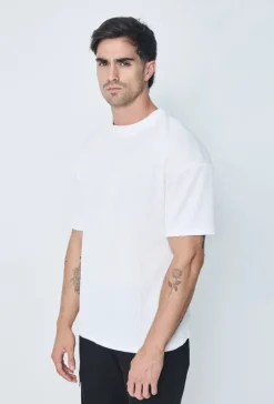 T-shirt plissé uni
