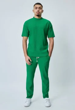 T-shirt plissé uni oversize