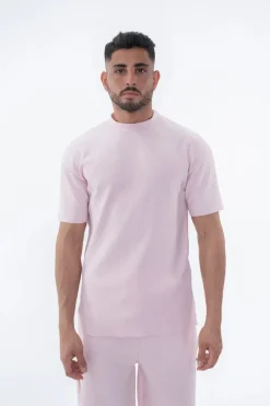 T-shirt plissé uni oversize