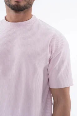 T-shirt plissé uni oversize