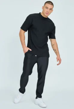 T-shirt plissé uni oversize