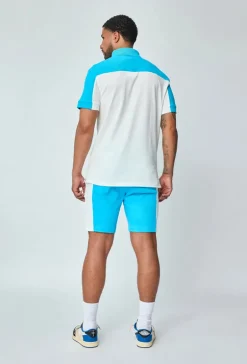 T-shirt polo contrasté