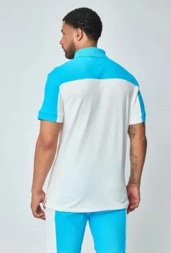 T-shirt polo contrasté