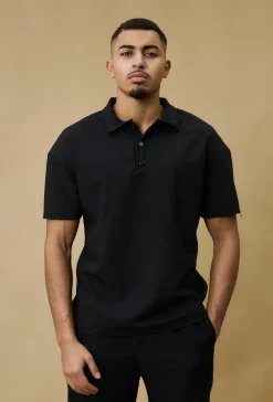 T-shirt polo toile décontracté