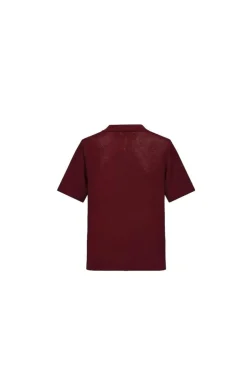 T-shirt polo zippé maille piquée