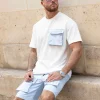 T-shirt sorona oversize avec poches à rabat