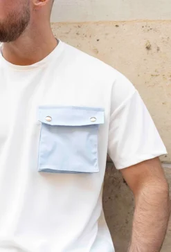 T-shirt sorona oversize avec poches à rabat