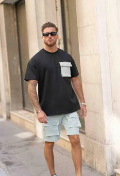 T-shirt sorona oversize avec poches à rabat