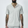 T-shirt style polo décontracté maille fine