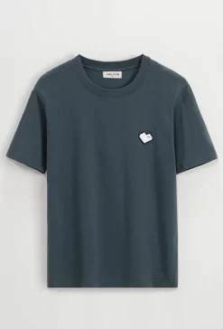T-shirt uni à coeur