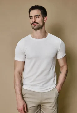 T-shirt uni en maille