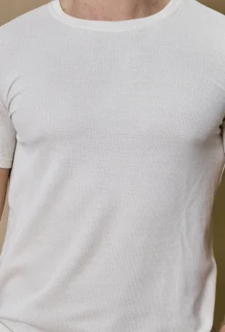 T-shirt uni en maille